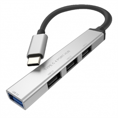 Изображение ROLINE USB 3.2 Gen 1 Hub, 4 Ports, Type C Connection Cable
