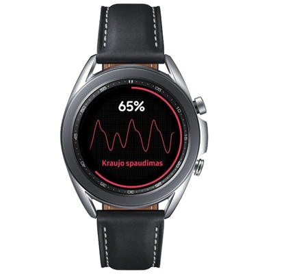 Изображение Samsung Galaxy Watch3 3.56 cm (1.4") OLED Digital 360 x 360 pixels Touchscreen Silver Wi-Fi GPS (satellite)