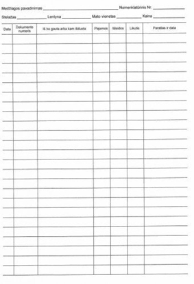 Picture of Sandėlio apskaitos knyga, A4 (36) 0720-088