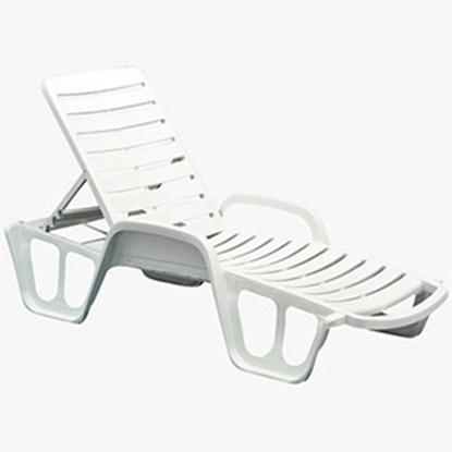 Attēls no Sauļošanās gulta Lettino 71x192x100cm balta