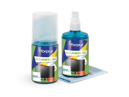 Attēls no Screen cleaning kit Forpus (liquid 200ml, cloth)