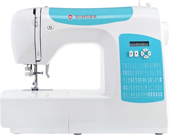 Picture of Singer | Sewing Machine | C5205-TQ | Number of stitches 80 | Number of buttonholes 1 | White/Turquoise