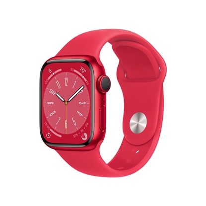 Изображение Smartwatch Apple Watch 8 GPS + Cellular 41mm Red Alu Sport Czerwony  (MNJ23UL/A)