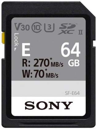 Изображение Sony memory card SDXC 64GB E UHS-II U3 V30
