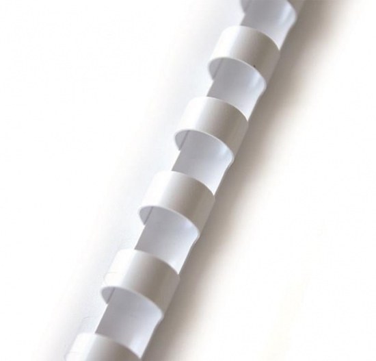 Изображение Spiral for binding Forpus plastic 10 mm, 100 pcs., White