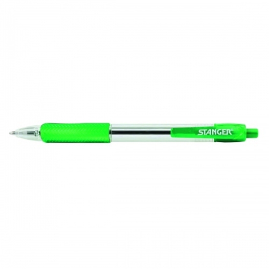 Picture of STANGER Ball Point Pens 1.0 Softgrip rertactable, green, 1 pcs. 18000300041