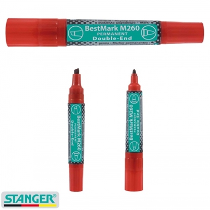 Picture of STANGER folien MARKER permanent M260 Best Mark 1-4mm, double action red, 1 pcs.