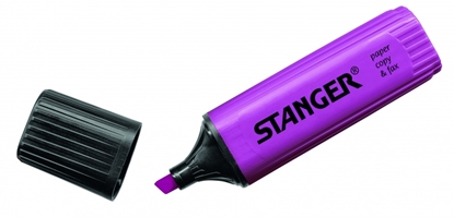 Изображение STANGER highlighter, 1-5 mm, lavender, Box 10 pcs. 180011000