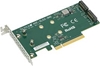 Picture of Supermicro AOC-SLG3-2M2 interface cards/adapter Internal M.2