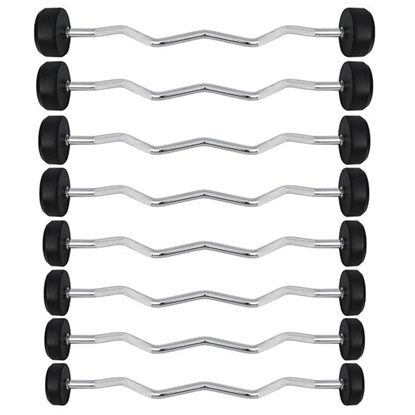 Attēls no Svara stienis GSL-20 CURLED RUBBER COATED BAR 20 KG HMS