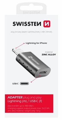 Attēls no Swissten Adapter Lightning to USB-C