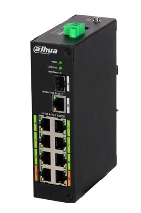 Picture of Switch|DAHUA|LR2110-8ET-120|Type L2|8x10Base-T / 100Base-TX|1x10Base-T / 100Base-TX / 1000Base-T|1x1000Base-X|PoE ports 8|DH-LR2110-8ET-120