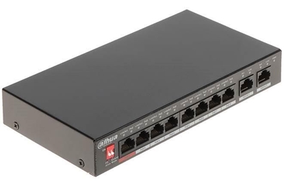 Изображение Switch|DAHUA|PFS3010-8ET-96-V2|Desktop/pedestal|PoE ports 8|96 Watts|DH-PFS3010-8ET-96-V2