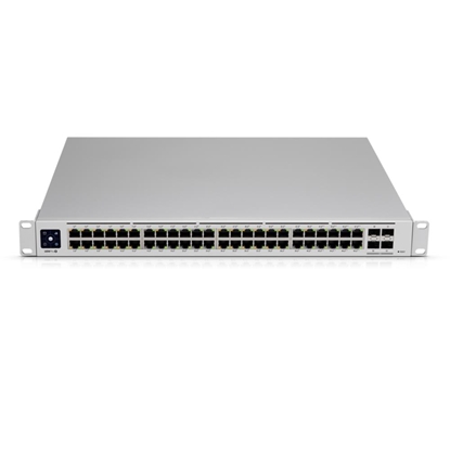 Picture of Switch|UBIQUITI|USW-PRO-48-POE|Type L3|Rack|48x10Base-T / 100Base-TX / 1000Base-T|4xSFP|PoE+ ports 48|600 Watts|USW-PRO-48-POE