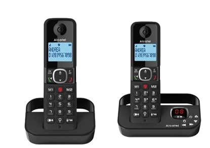 Attēls no Telefon stacjonarny Alcatel Telefon bezprzewodowy F860 Duo czarny