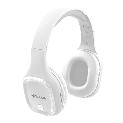Attēls no Tellur Bluetooth Over-Ear Headphones Pulse white