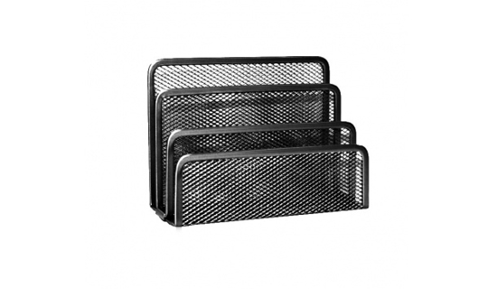 Изображение The stand for mail Forpus, black, section 3, perforated metal 1006-105