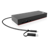 Изображение ThinkPad Hybrid USB A/C Dock 2xDisplayPort, 2xHDMI, 2x3840x2160-60Hz, 1Gbit LAN, 1xUSB-C Front 5xUSB-A 2xUSB2.0 3xUSB3.0 (EU)