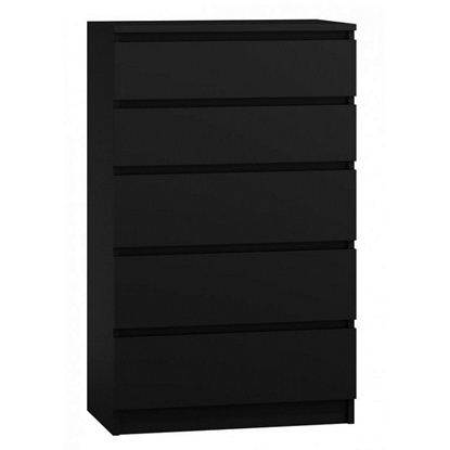 Attēls no Topeshop M5 CZERŃ chest of drawers