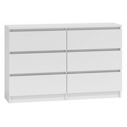 Attēls no Topeshop M6 120 BIEL 2X3 chest of drawers