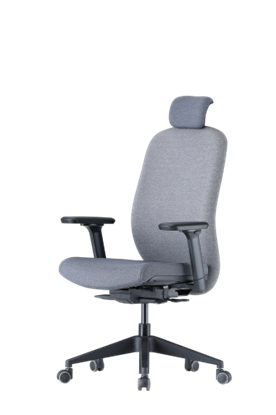 Изображение Up Up Athene ergonomic office chair Black, Grey + Grey fabric