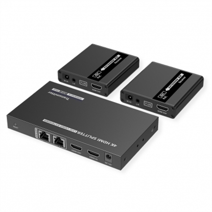 Picture of VALUE HDMI Splitter 1x3 with Extender 1x2 over Twisted Pair, 40m