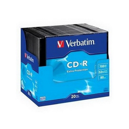 Изображение VERBATIM Kompaktdisks   CD-R 700 MB 52x, slim