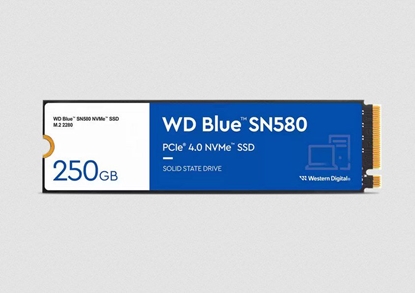 Attēls no Dysk SSD WD SN580 250GB M.2 2280 PCI-E x4 Gen4 NVMe (WDS250G3B0E)
