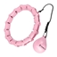 Attēls no Vingrošanas aplis ar atsvaru HHW02 HULA HOP LIGHT PINK WITH WEIGHT HMS