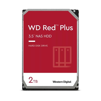 Attēls no Western Digital Red Plus internal hard drive 2 TB 5400 RPM 64 MB 3.5" Serial ATA