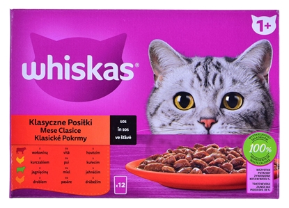 Изображение WHISKAS Classic Meals in Sauce - wet cat food - 12x85g