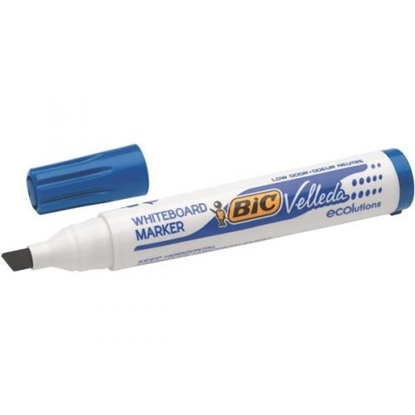 Picture of Whiteboard Marker BIC Velleda, 3.7-5.5 mm Chisel tip, blue 1 pcs.