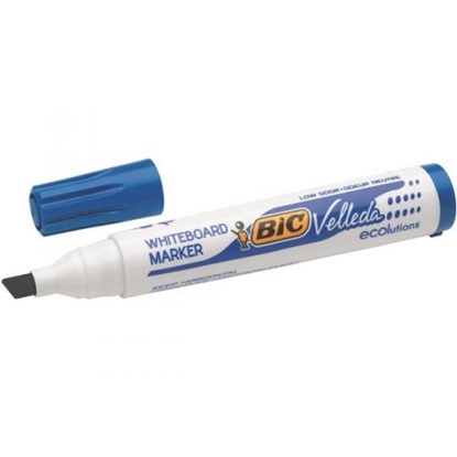 Attēls no Whiteboard Marker BIC Velleda, 3.7-5.5 mm Chisel tip, blue 1 pcs.