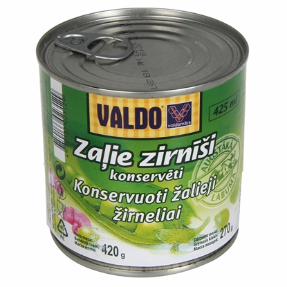 Attēls no Zaļie zirnīši Valdo kons.425ml