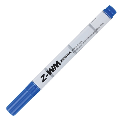Изображение Marķieris tāfelei ZEBRA Z-WM konisks, 1-3 mm, zils