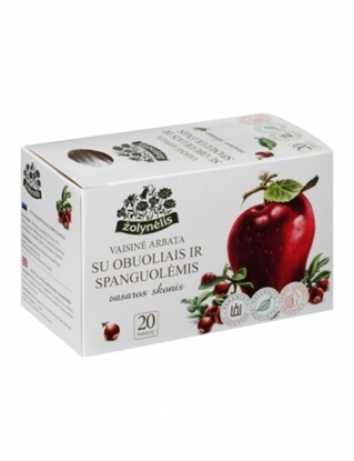 Attēls no Žolynėlis Fruit tea Summer taste with apples and cranberies, 50g (2,5g x20)