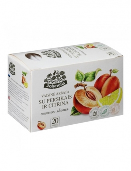 Picture of Žolynėlis Fruit tea Summer taste with peach and lemon, 40g (2,5g x20)