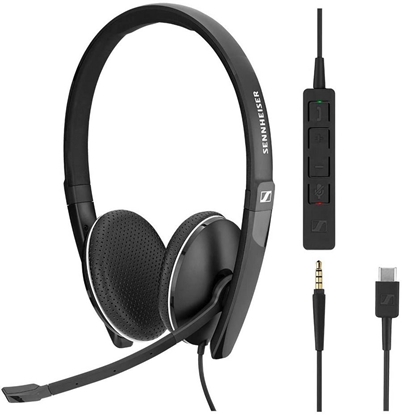 Picture of EPOS SENNHEISER ADAPT 165 USB II , USB WIRED DOUBLE-SIDED 3.5MM + USB