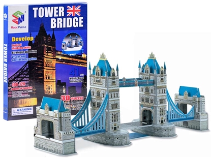 Изображение 3D dėlionė Tower Bridge, 41 elementas