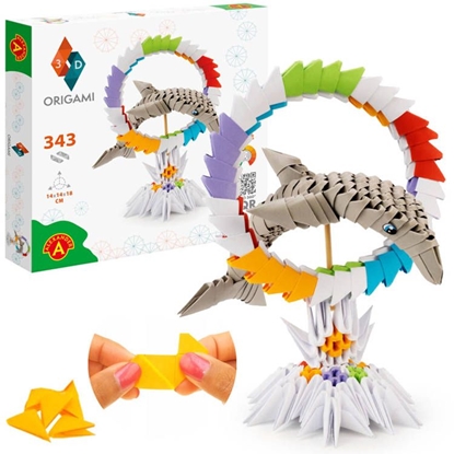 Изображение 3D origami kūrybinis rinkinys, delfinas