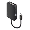 Picture of ALOGIC 3-in-1 USB-C to HDMI DVI VGA Adapter - Male to 3-Female
