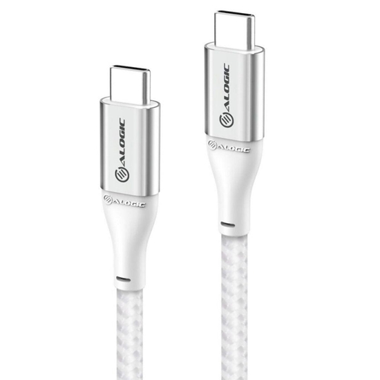 Picture of ALOGIC Super Ultra USB 2.0 USB-C to USB-C Cable - 5A/480Mbps - Silver - 1.5m