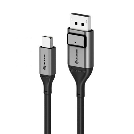 Изображение ALOGIC ULMDPDP01-SGR DisplayPort cable 1 m Mini DisplayPort Black, Grey
