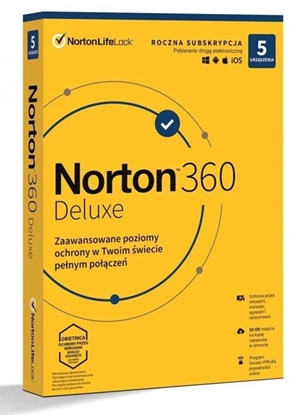 Attēls no Antivirusinė programa SYMANTEC NortonLifeLock Norton 360 Deluxe 1 year 2140866