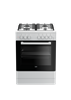 Picture of Beko FSE62110DW cooker Freestanding cooker Gas White A
