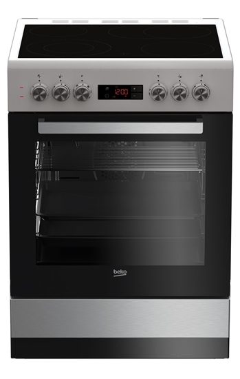 Picture of Beko FSM67320GXS cooker Freestanding cooker Ceramic Stainless steel A