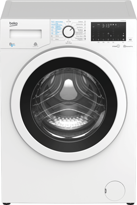 Изображение Beko HTV8736XS0 washer dryer Freestanding Front-load White D