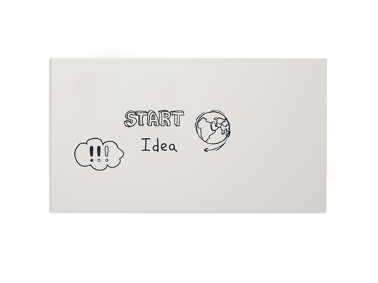 Picture of Bezrāmja ,balta tāfele, lakota tērauda virsma 100x200 cm