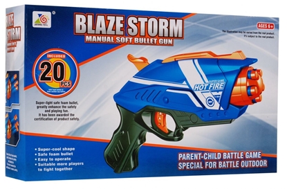 Изображение Blaze Storm šautuvas su šoviniais, mėlynas