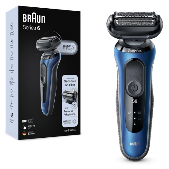 Picture of Braun Series 6 61-B1000s Foil shaver Black, Blue